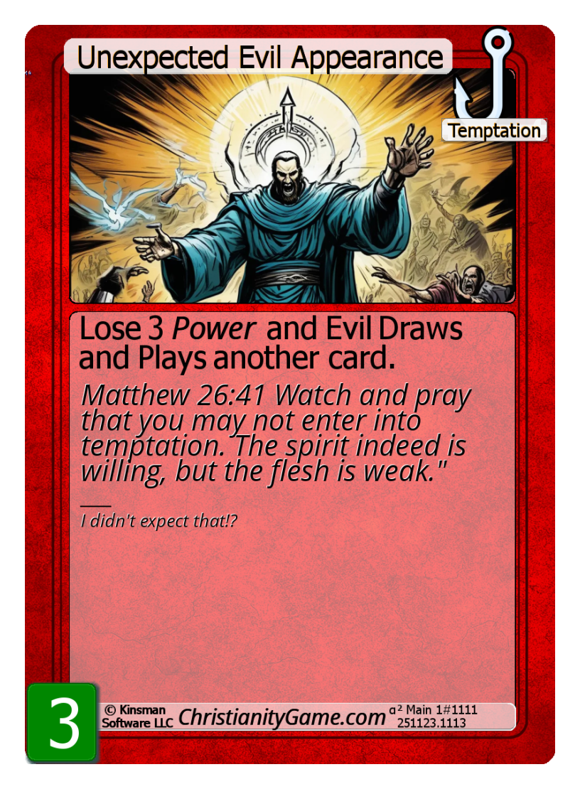 Unexpected Evil Appearance