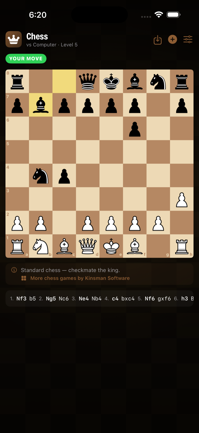 Chess gameplay