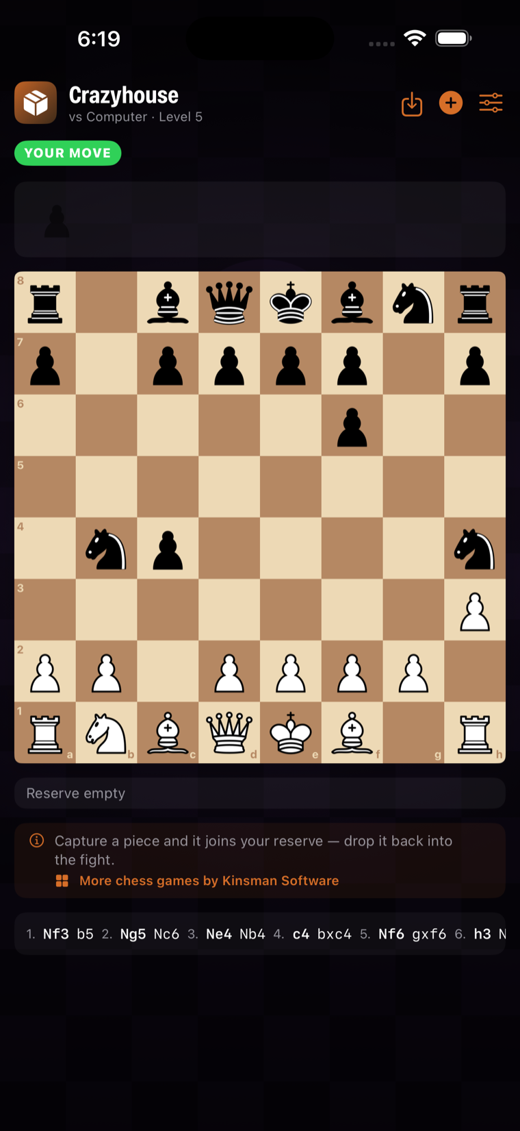 Crazyhouse gameplay