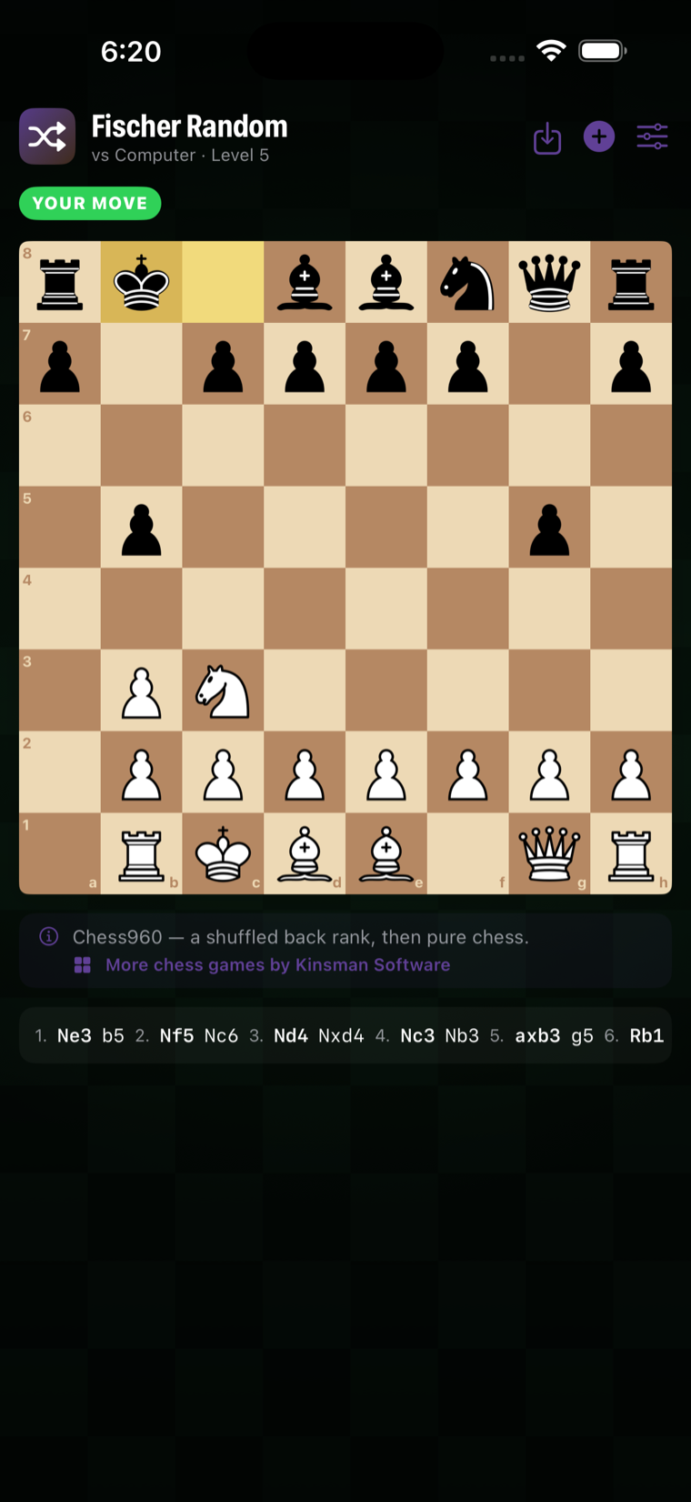 Fischer Random gameplay