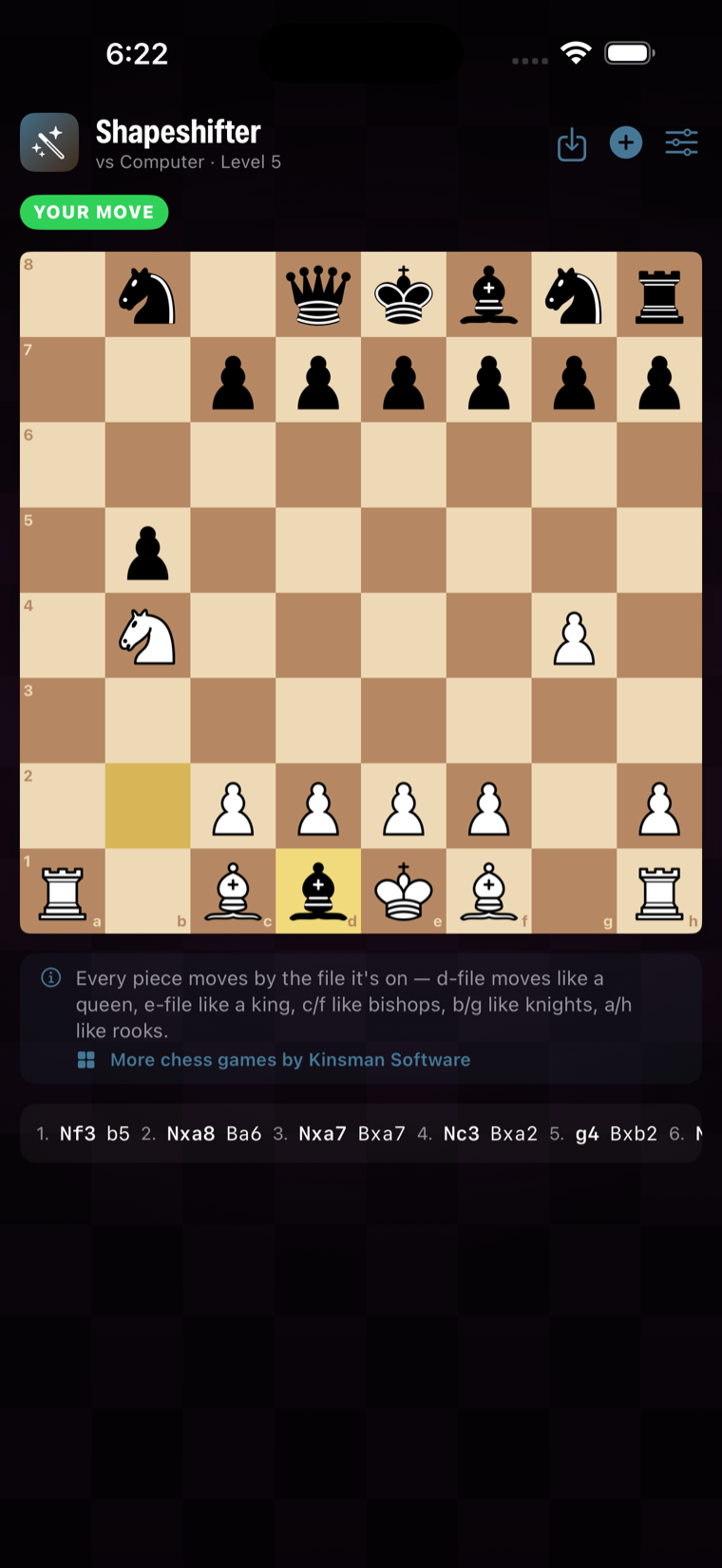 Shapeshifter gameplay