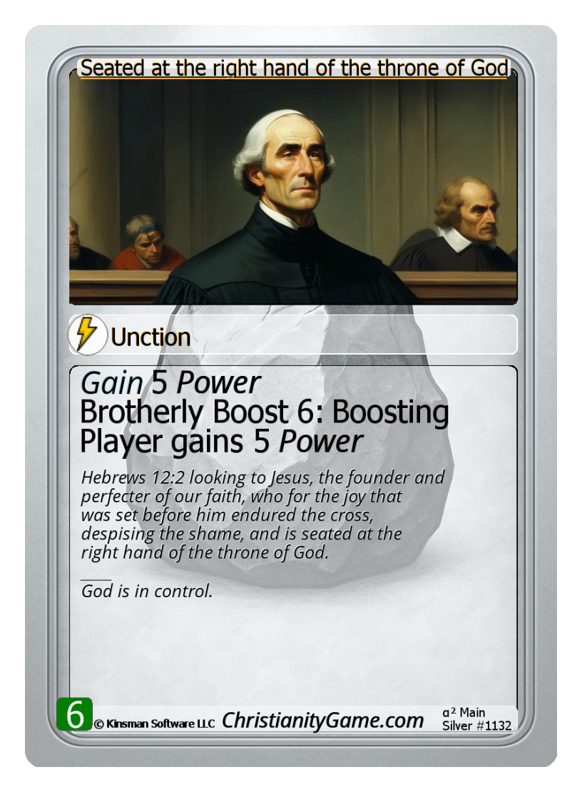 Seated at the right hand of the throne of God