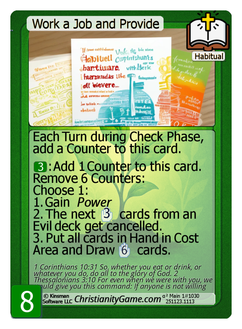 Work a Job and Provide