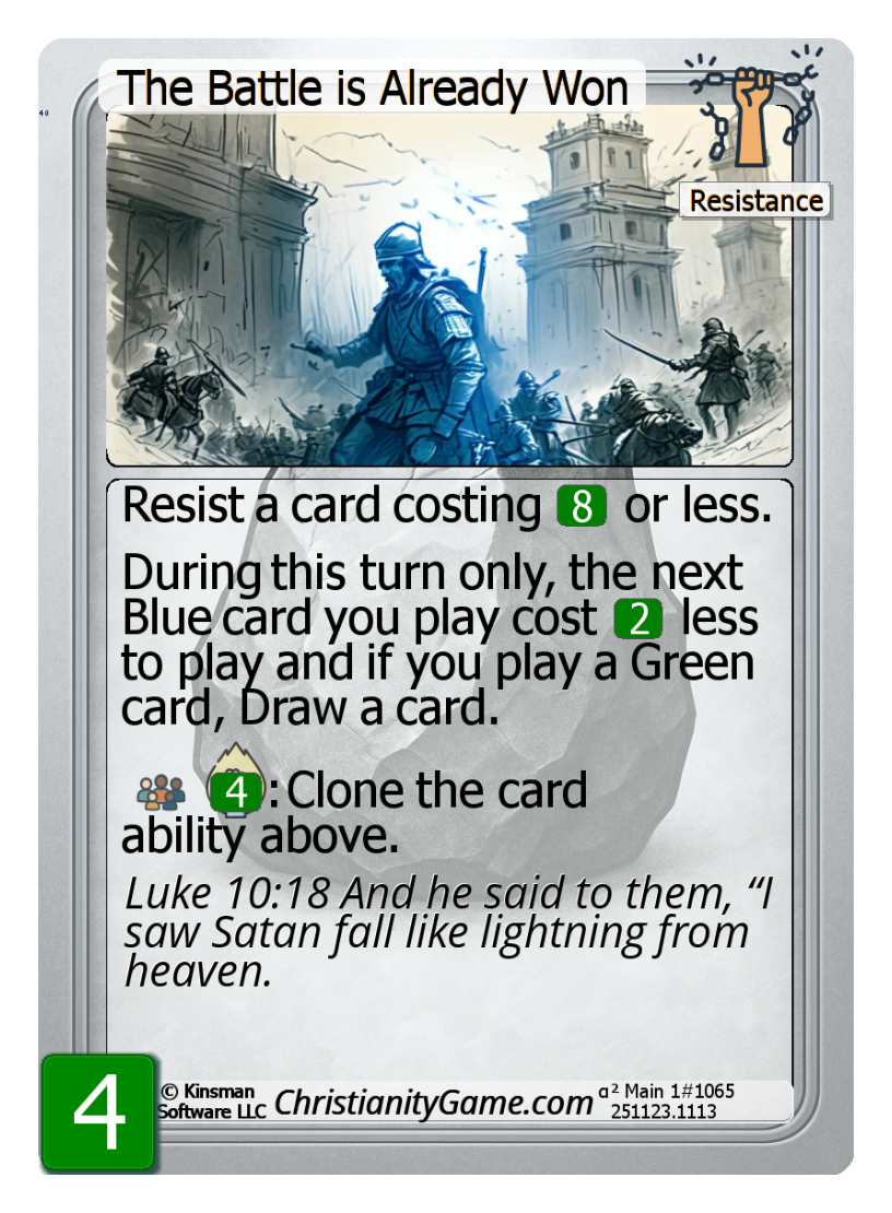 The Battle is Already Won