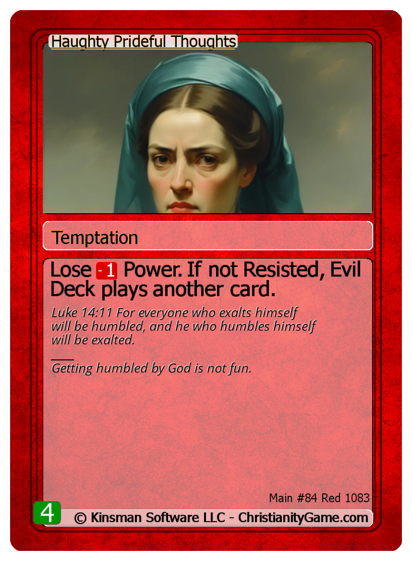 Haughty Prideful Thoughts