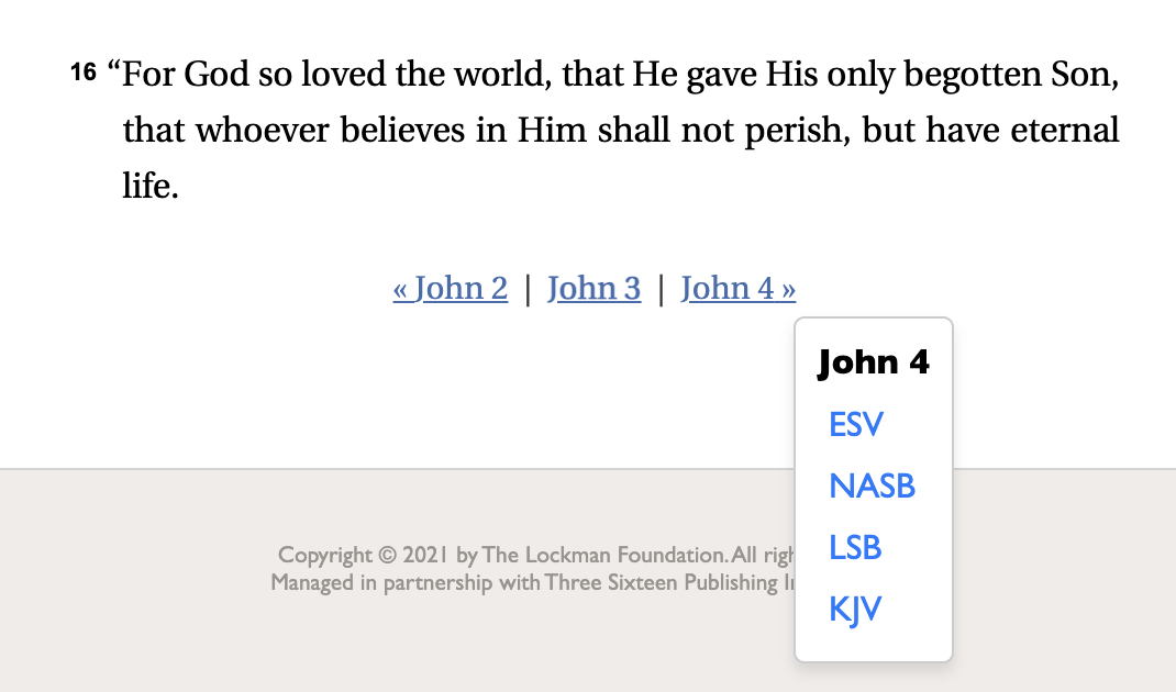 Screenshot of premium features