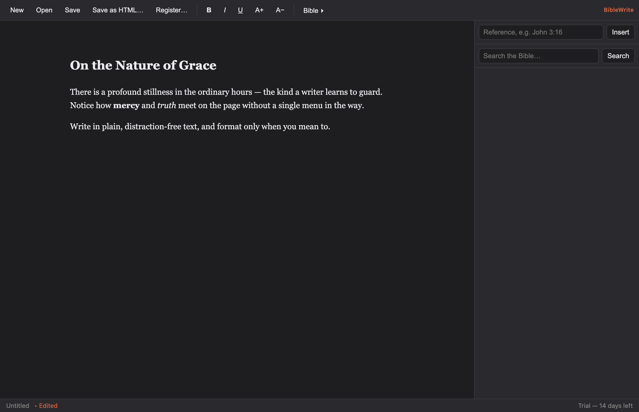Beautiful dark mode